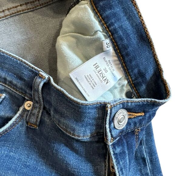 Revolve Hudson Jeans Natalie Super Ankle Skinny size 30 Medium dark Wash - Picture 6 of 11